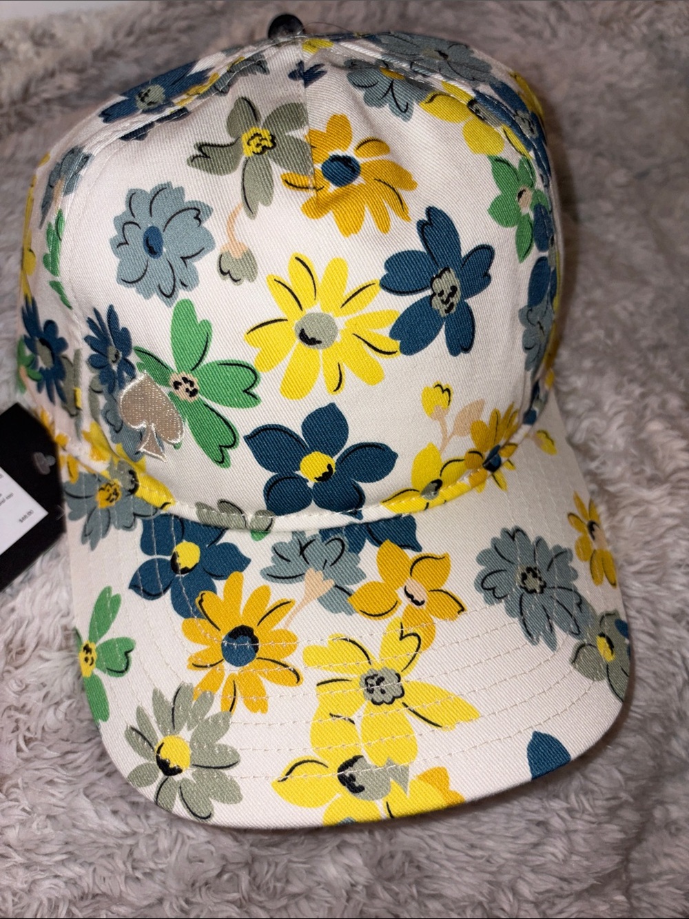 Kate Spade French Cream Floral Cap
